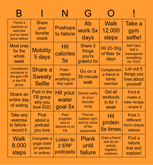 Small Group - Baddie Bingo Card