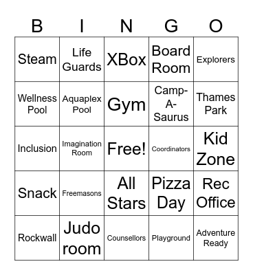 BGC!! Bingo Card