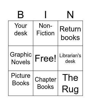 Library Parts Bing Bingo Card