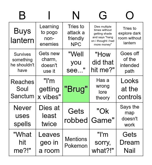 Michael HK Stream Bingo Card