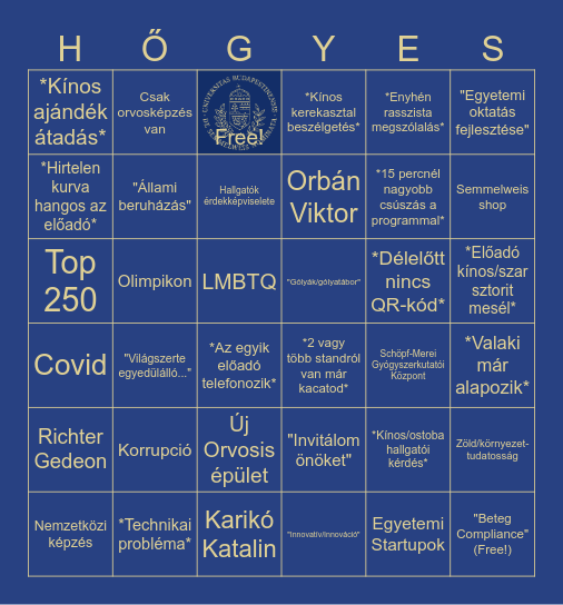 Summer Show Shitposting Bingo Card