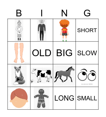 The Gingerbread Man Bingo Card