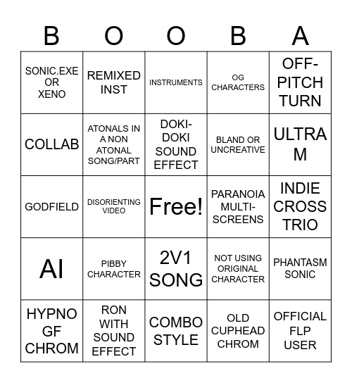 dogshit betadciu bingo Card