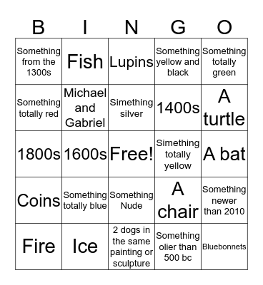Sama bingo Card