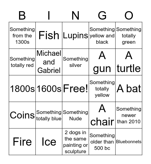 SAMA bingo Card