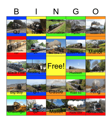 Steamy and Smoky Steamers Bingo Card