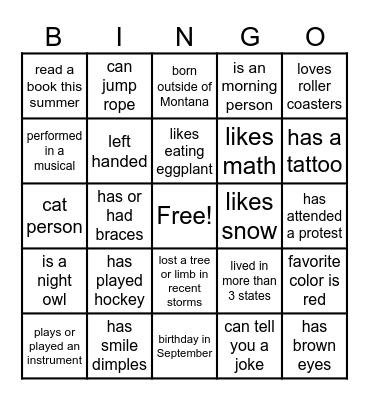 HELLO BINGO Card