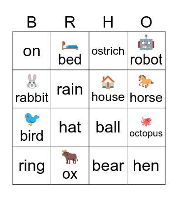 The Pie Bingo Card
