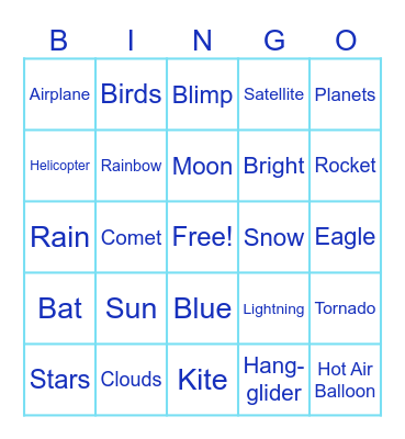 Sky Bingo Card