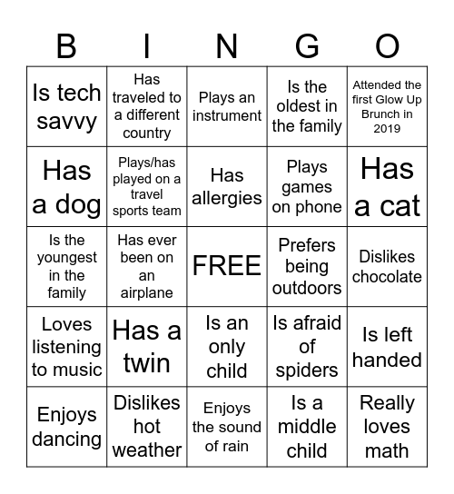 Directions: You must find someone at the event who you believe fits in the boxes below. You must ask the person the question and have them initial the box if it is true. You should not have a repeated initial. ARE YOU SOMEONE WHO. . . Bingo Card