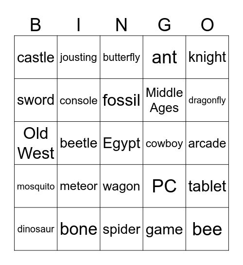 JB Bingo Card