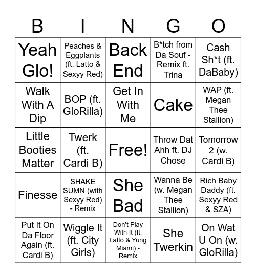 Round 2 Bingo Card