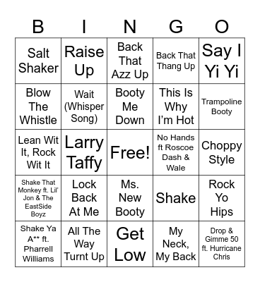 Round 5 Bingo Card
