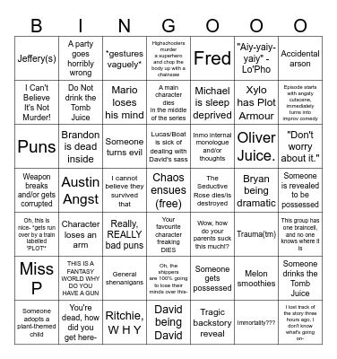 OriginsMCRP Bingo Card
