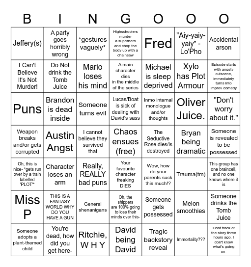 OriginsMCRP Bingo Card