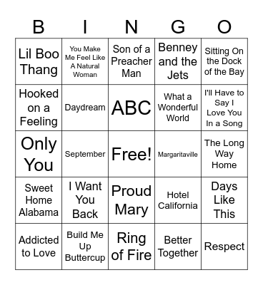 Woodwinds Brat Fest Bingo Card