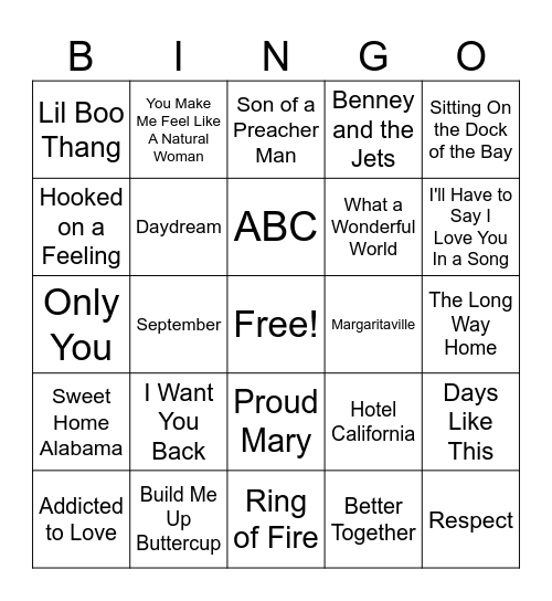 Woodwinds Brat Fest Bingo Card