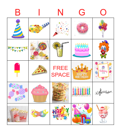 BIRTHDAY BINGO Card