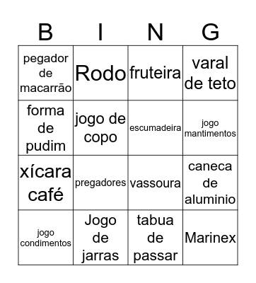 Chá da Nay Bingo Card