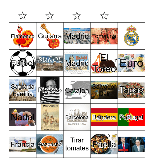 ESPAÑA Bingo Card