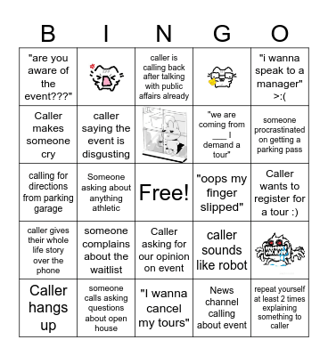 VC Call Bingo Card