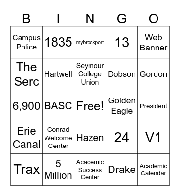 How well do you know Brockport? Bingo Card
