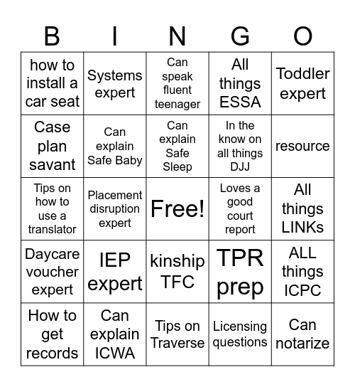 Phone a friend Bingo Card