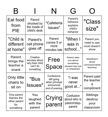PTC Bingo Card