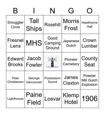 MUKILTE-O! Bingo Card