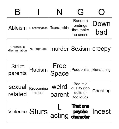 Tomorrow’s Teachings Bingo Card