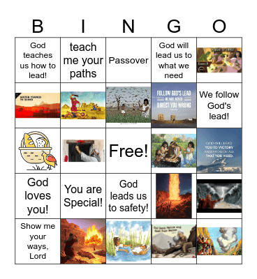 Lead the Way Bingo Card