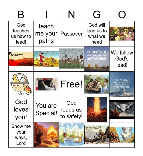 Lead the Way Bingo Card