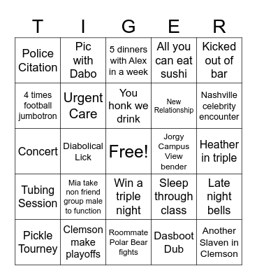 FALL 25 Bingo Card
