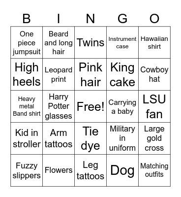 Airport Bingo 2 Bingo Card