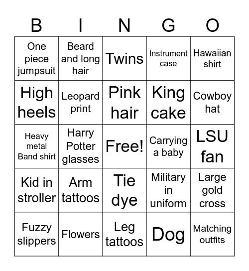 Airport Bingo 2 Bingo Card