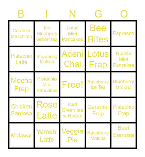 Delah Berkeley Bingo Night Bingo Card