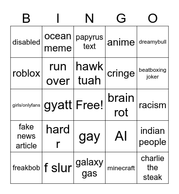 BINGO REELS V.3 Bingo Card