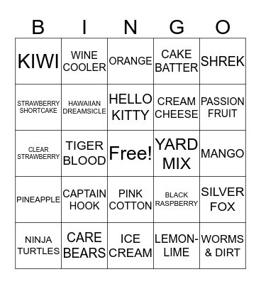 ANGEL'S SUGAR SHACK! SNOWBALL BINGO Card