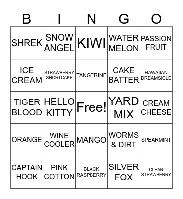 ANGEL'S SUGAR SHACK! SNOWBALL BINGO Card