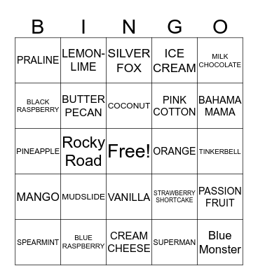 ANGEL'S SUGAR SHACK! SNOWBALL BINGO Card