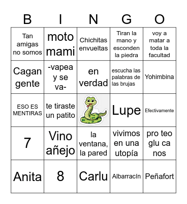 VIBOLAS Family Day Bingo Card