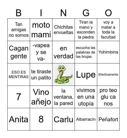 VIBOLAS Family Day Bingo Card