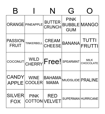 ANGEL'S SUGAR SHACK! SNOWBALL BINGO Card