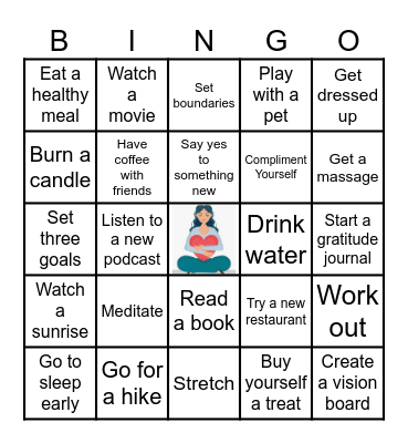 Self-Care September! Bingo Card