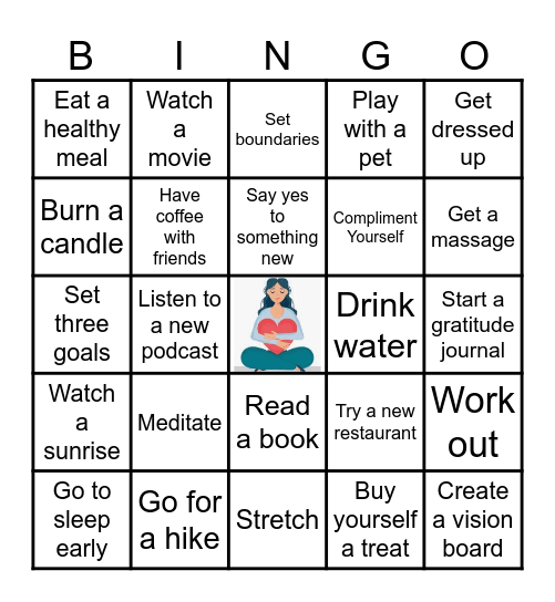 Self-Care September! Bingo Card