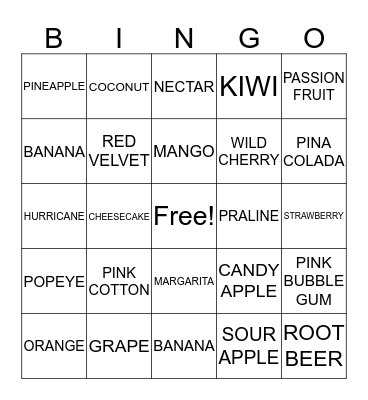 ANGEL'S SUGAR SHACK! SNOWBALL BINGO Card