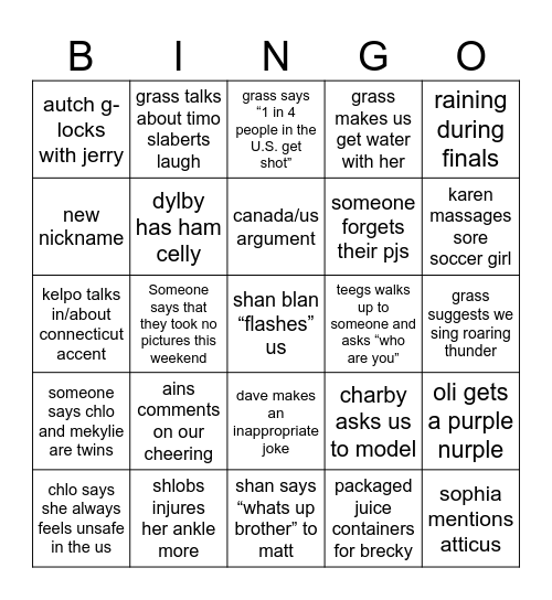 slaybour day Bingo Card