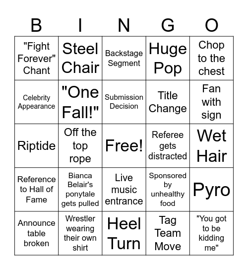 Bash in Berlin Bingo Card