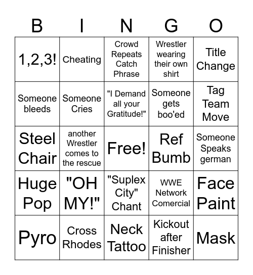 Bash in Berlin Bingo Card