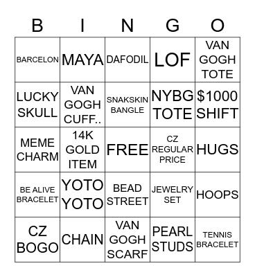 Erwin Pearl - Disney Springs - BINGO  Bingo Card